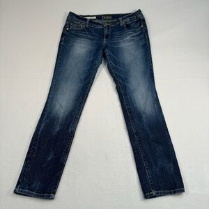 Decree Jeans Womens Juniors 15 Dark Blue Super Skinny Mid Rise